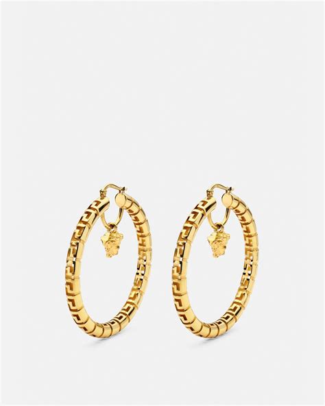 Greca hoop earrings .